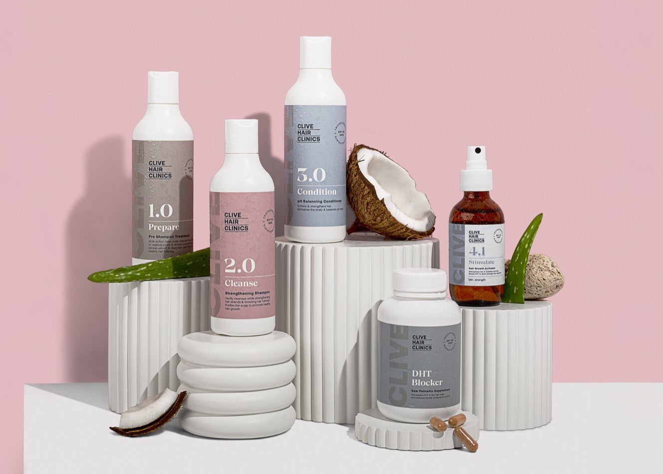 Basic starter set for hair loss treatment